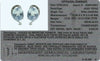 Lolo &amp; Co Designer Topaz Earrings &amp; Diamonds Platinum Plated Sterling Silver