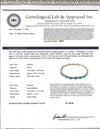 6.22 Carats Emeralds and Diamonds Tennis Bracelet