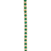 9.52ctw 21 Natural Emeralds and 1.44ctw Diamond 14KT Yellow Gold Bracelet 13.64 gm