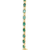 6.22 Carats Emeralds and Diamonds Tennis Bracelet