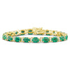 16.00ctw Colombian Emerald and 1.25cttw Diamond Bracelet