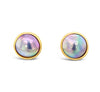Mabe Pearl Earrings with 14K rose gold
